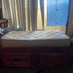 Twin Bed With Drawers