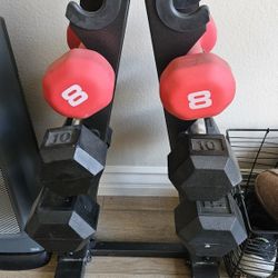 Weights & Weight Rack