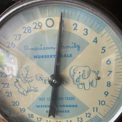 Vintage 1950’s American Family nursery baby. Scale