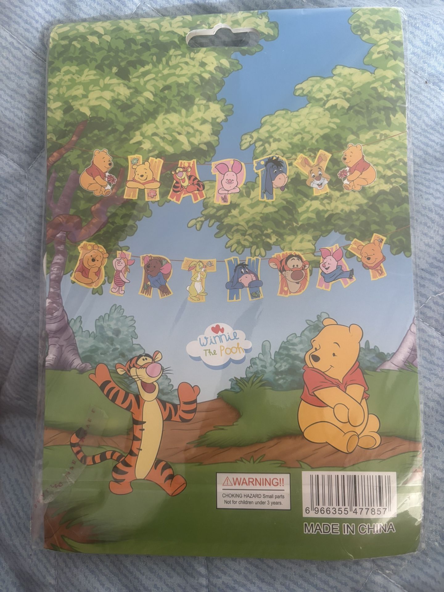 Winnie The Pooh Birthday Banner
