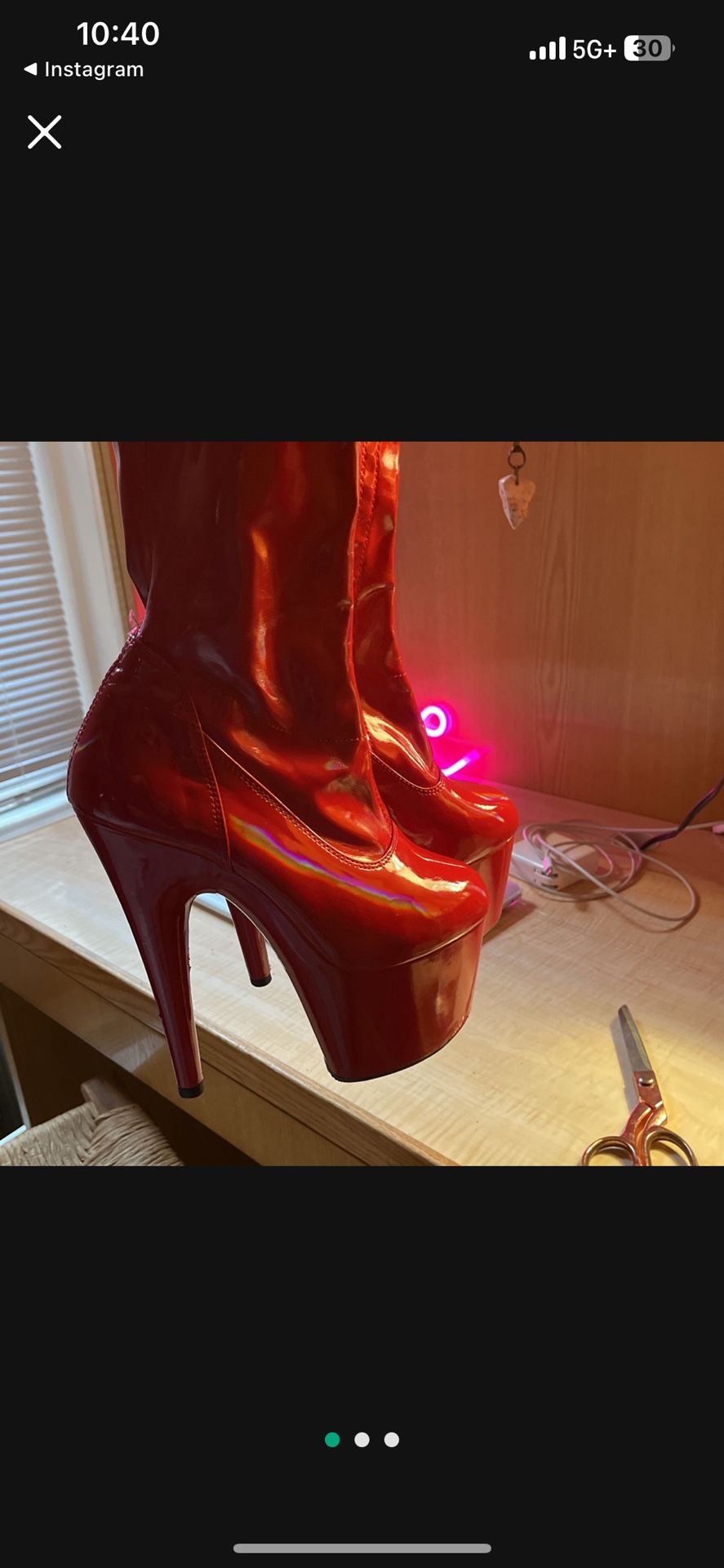 Red Pleasers Boots