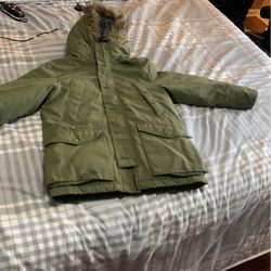 Boys large gap Green winter coat