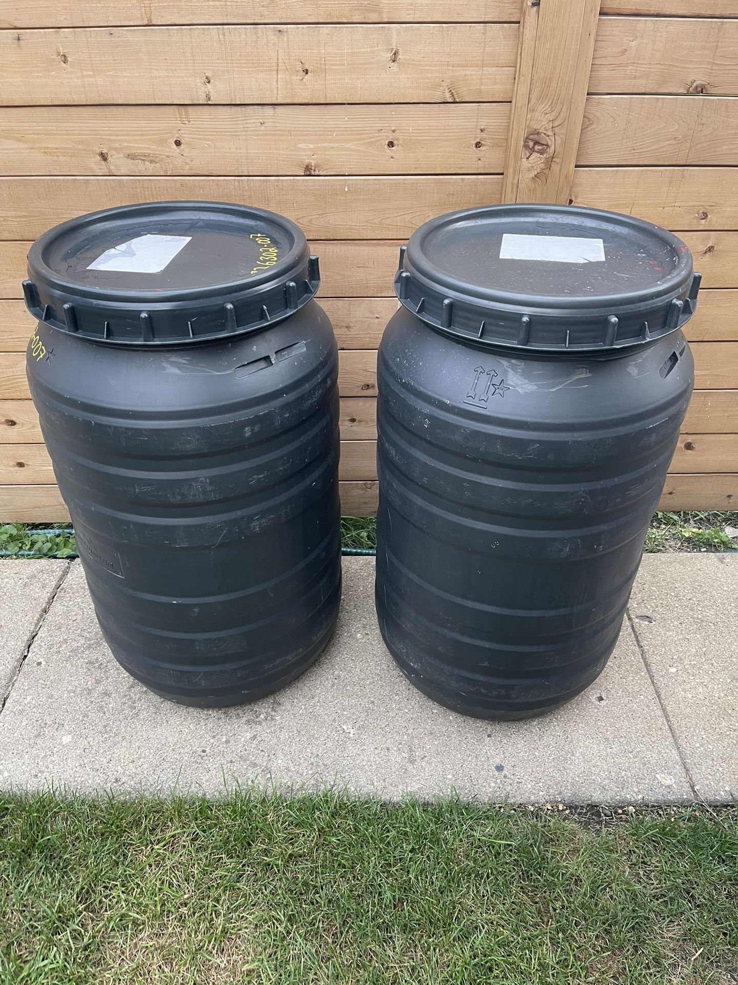 Black Barrels 50gallons