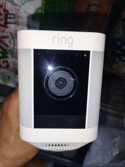 Ring Spotlight Cam Security Camera White