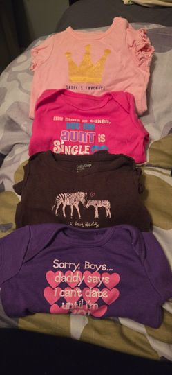Baby Girl Onesie Bundle – 4 Pieces 0/3 months