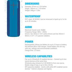 Ultimate Ears Bluetooth Speaker 