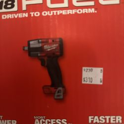 Milwaukee M18 Fuel 1/2” Mid Torque Impact Wrench Tool Only Asking $230 (financing Available) 