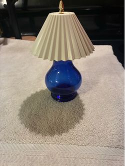 Vintage Ming Blue Lamp Perfume Bottle - Avon