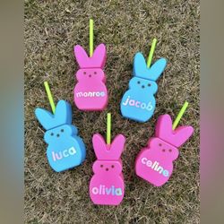 Peeps cup with straw Easter Set of 2