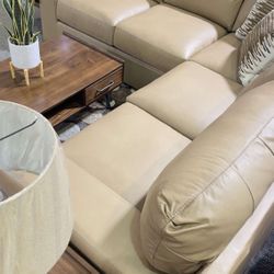 L Shaped Modular Leather Sectional Couch ⭐$39 Down Payment with Financing ⭐ 90 Days same as cash