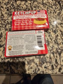 Dog ketchup  expires July 16-26 free