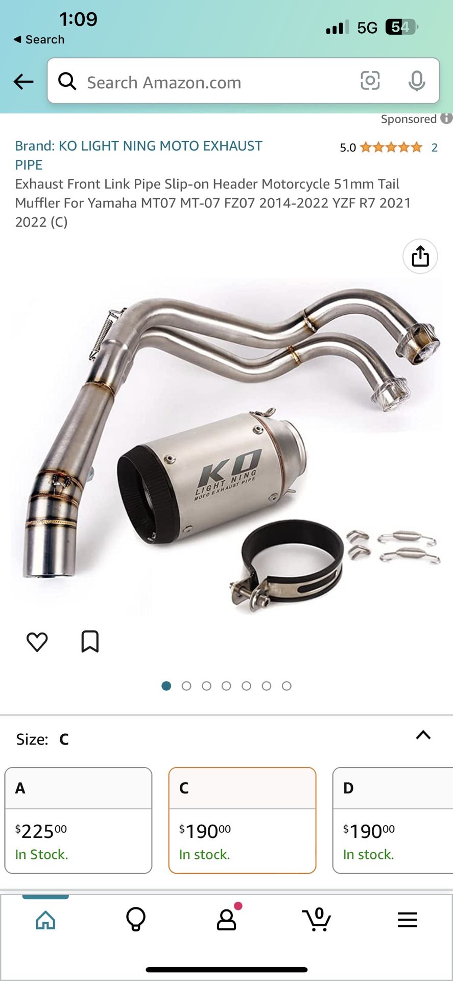 Yamaha YZF R7 KO Lightning Exhaust