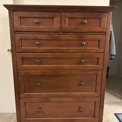 $250  TALL WOOD DRESSER 