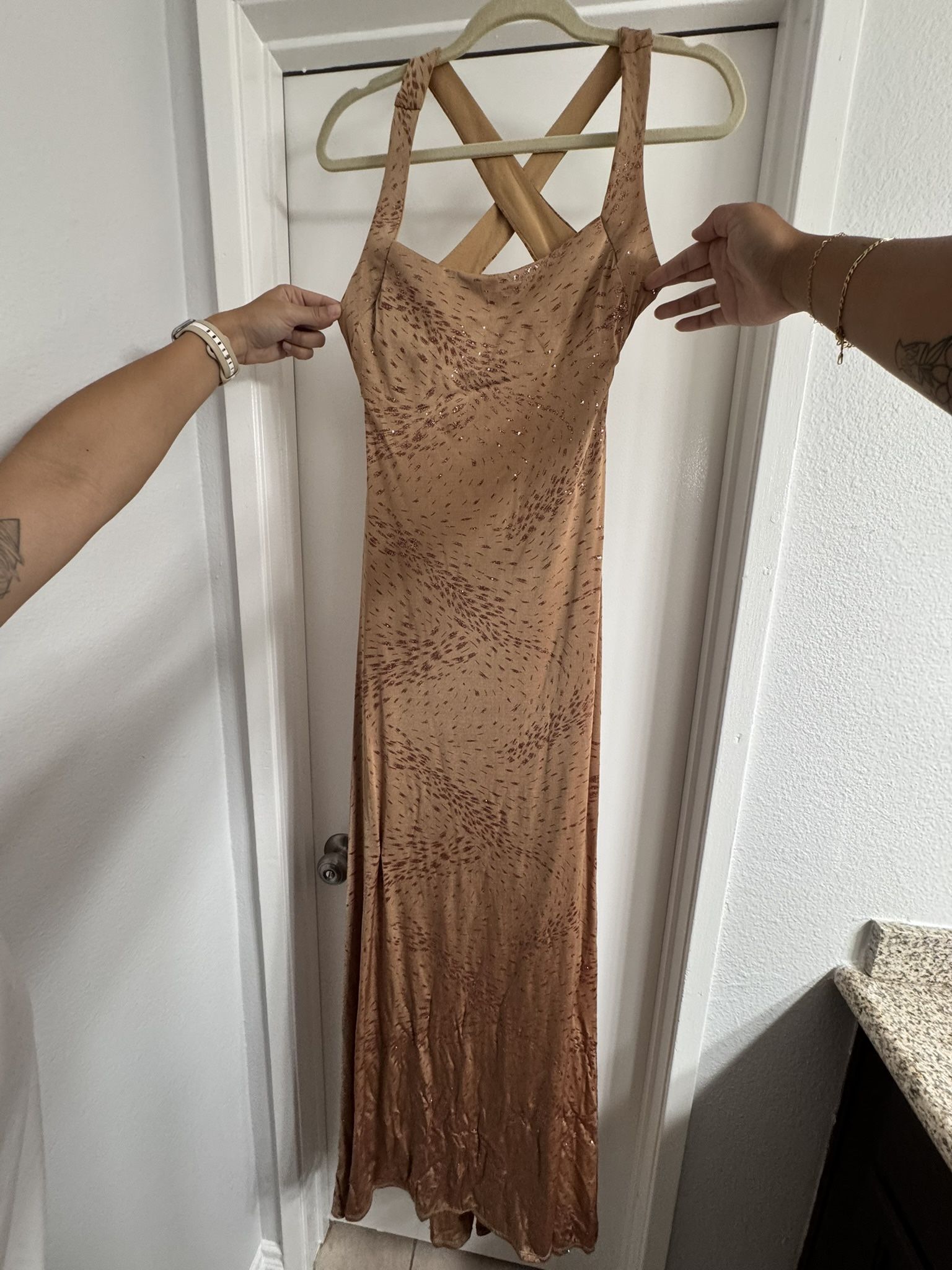 Brown Formal Dress Long