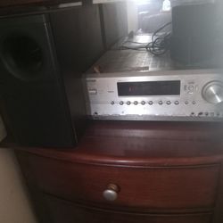 Onkyo Stereo/ Bose Speakers. 