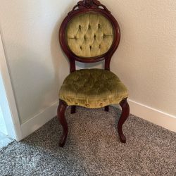 Vintage Antique velour Chair