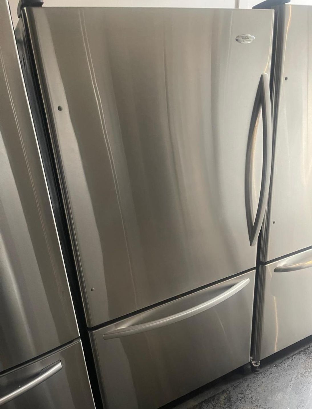 Whirlpool Bottom Freezer Stainless Refrigerator Fridge