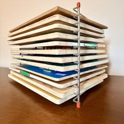 12 Educational Puzzles + Rack