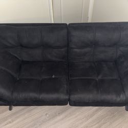 Black Cloth Futon 