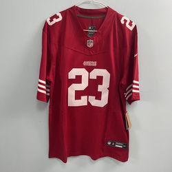 NFL Christian McCaffrey #23 Scarlet San Francisco 49ers Jersey 