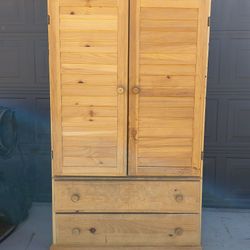 Unfinished Wood Armoire