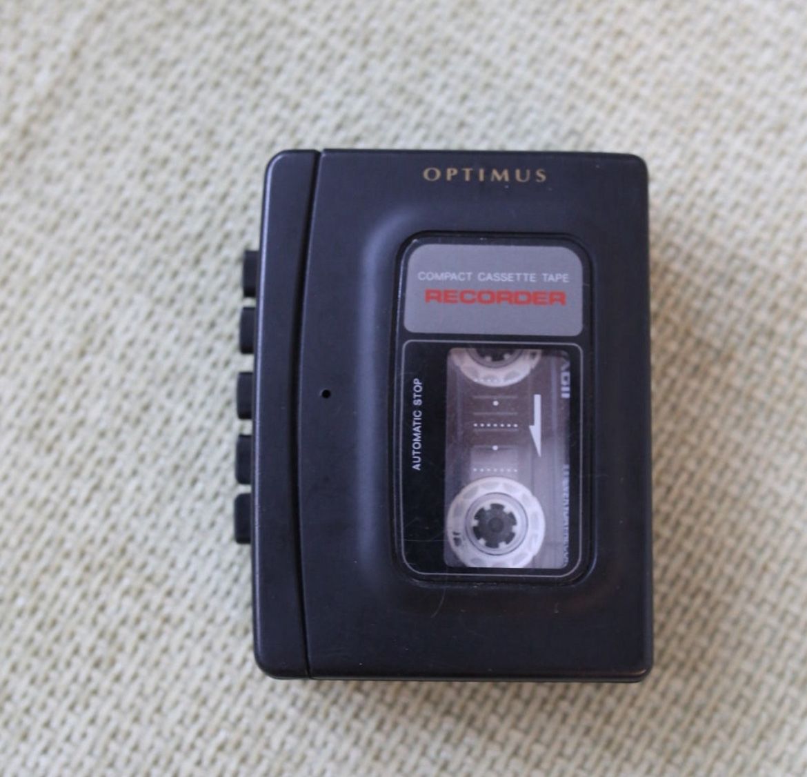 Optimus CTR-105 Black Cassette Player and Recorder