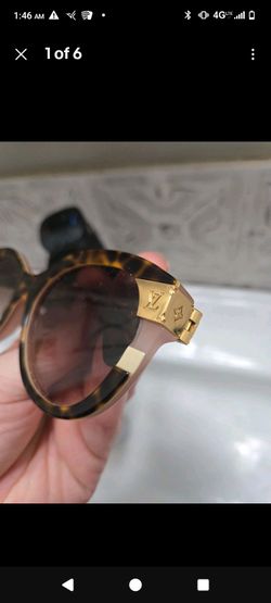 Louis Vuitton Tortoise Round Sunglasses