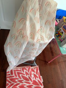 Rainbow Print Shower Curtain