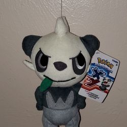 Pokemon XY Pancham 9" Plush Figure With Tags By TOMY! Excellent Condition!