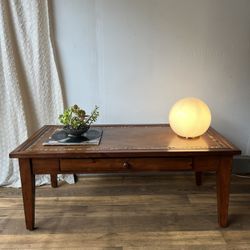 Vintage Solid Wood Farmhouse Coffee Table