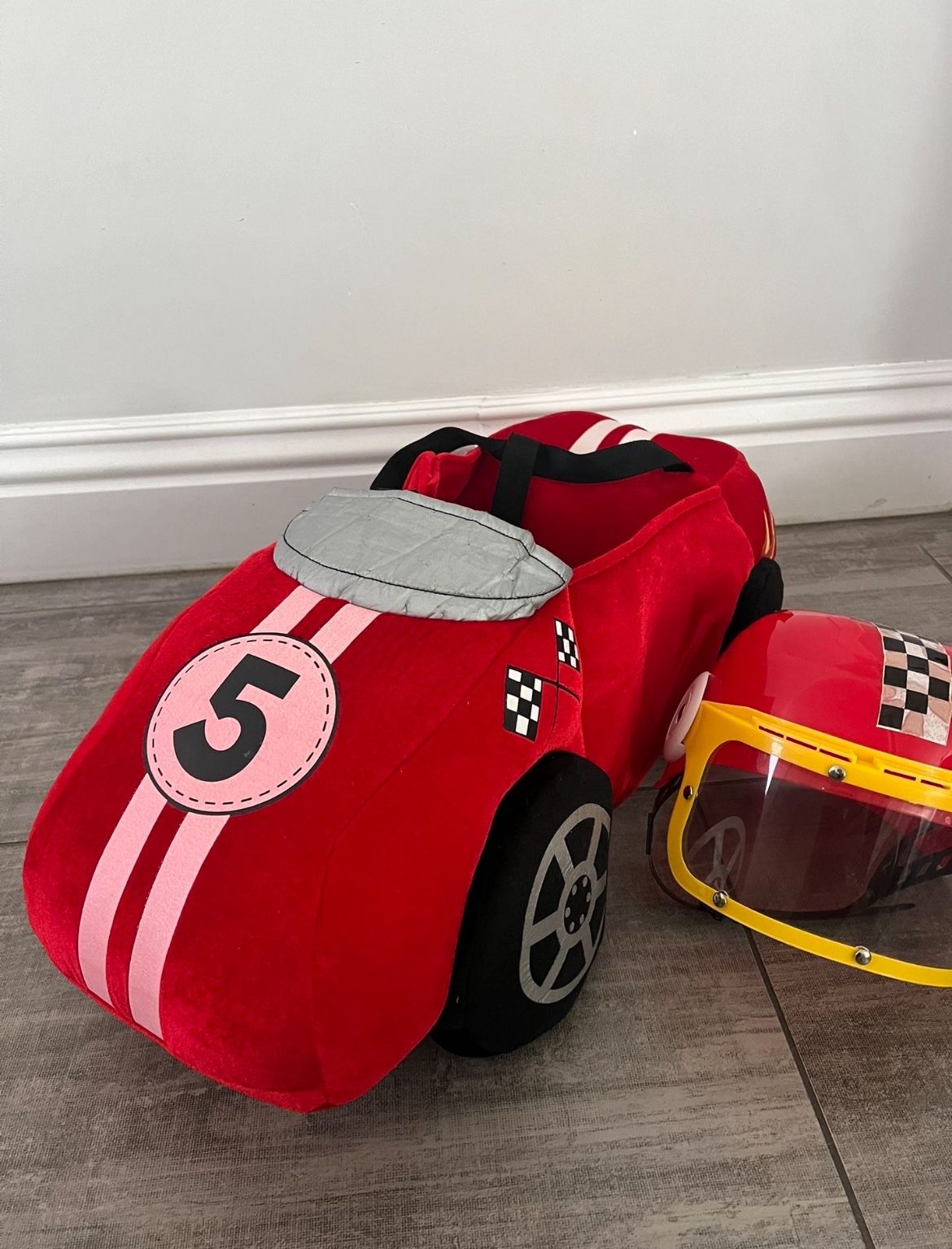 Kids Race Car And Helmet Costume