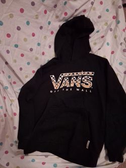 Kids Vans Off The Wall Black Pullover Hoodie