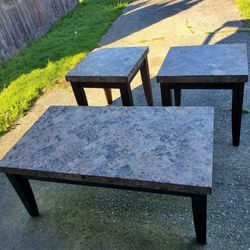 Coffee Table & 2 end tables delivery is available