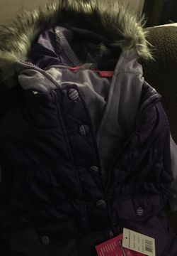 New girls jacket 5/6 and girls holiday dress size 5
