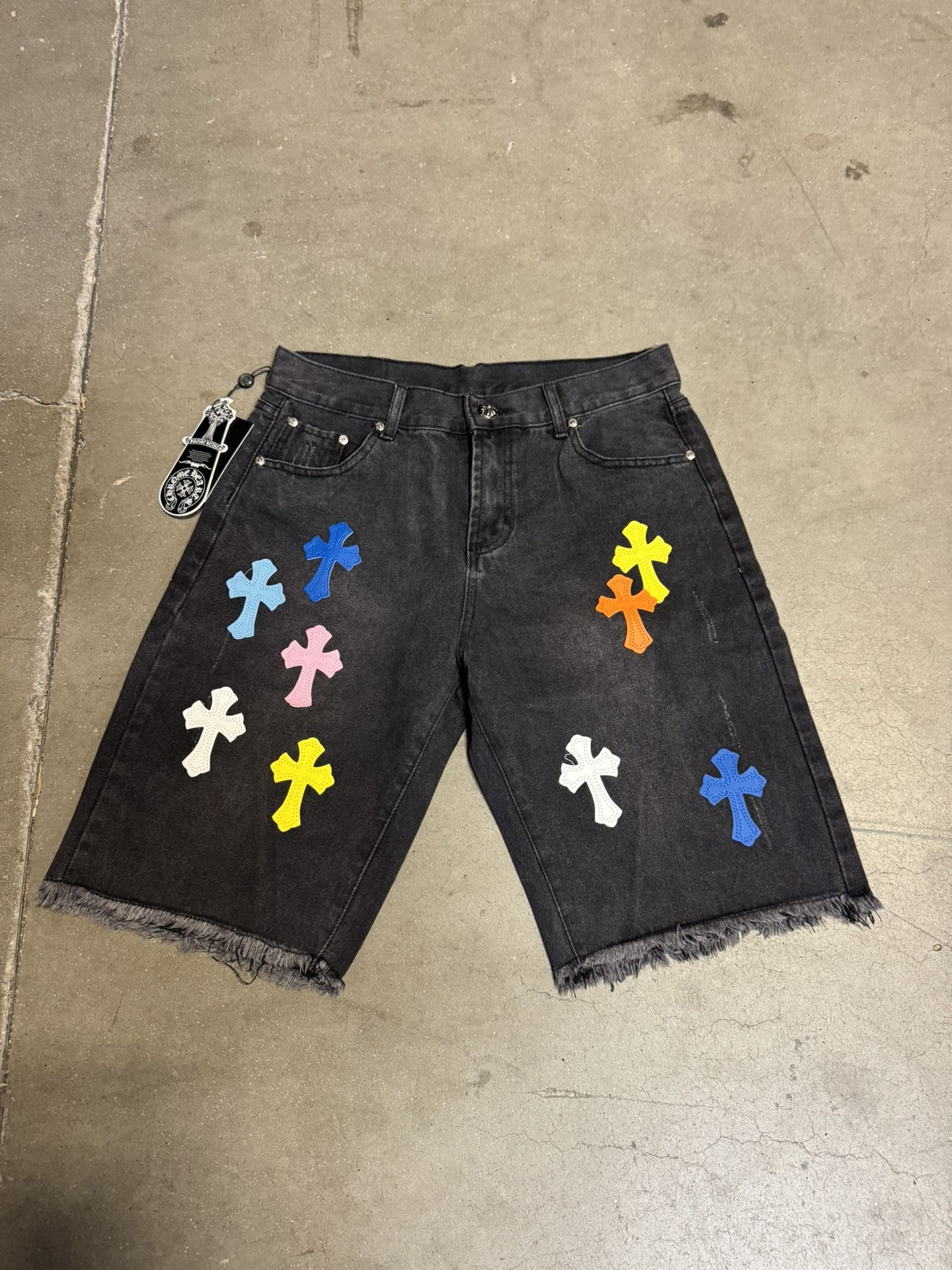 Chrome Heart Jean Shorts