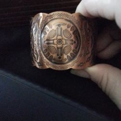 Vintage Copper Cuff Bracelet 