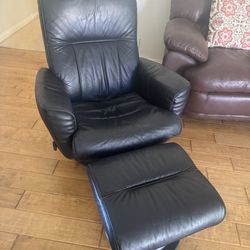 Swivel Chair & Ottoman
