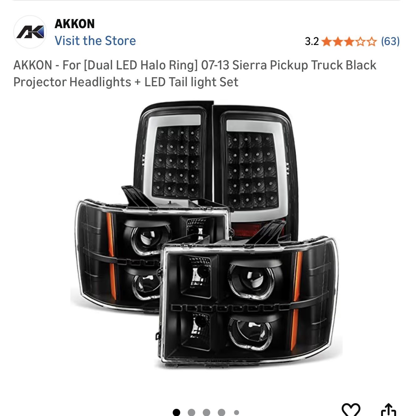 Headlights + LED Tail light Set