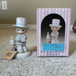 Precious Moment Figurine “God Bless America”