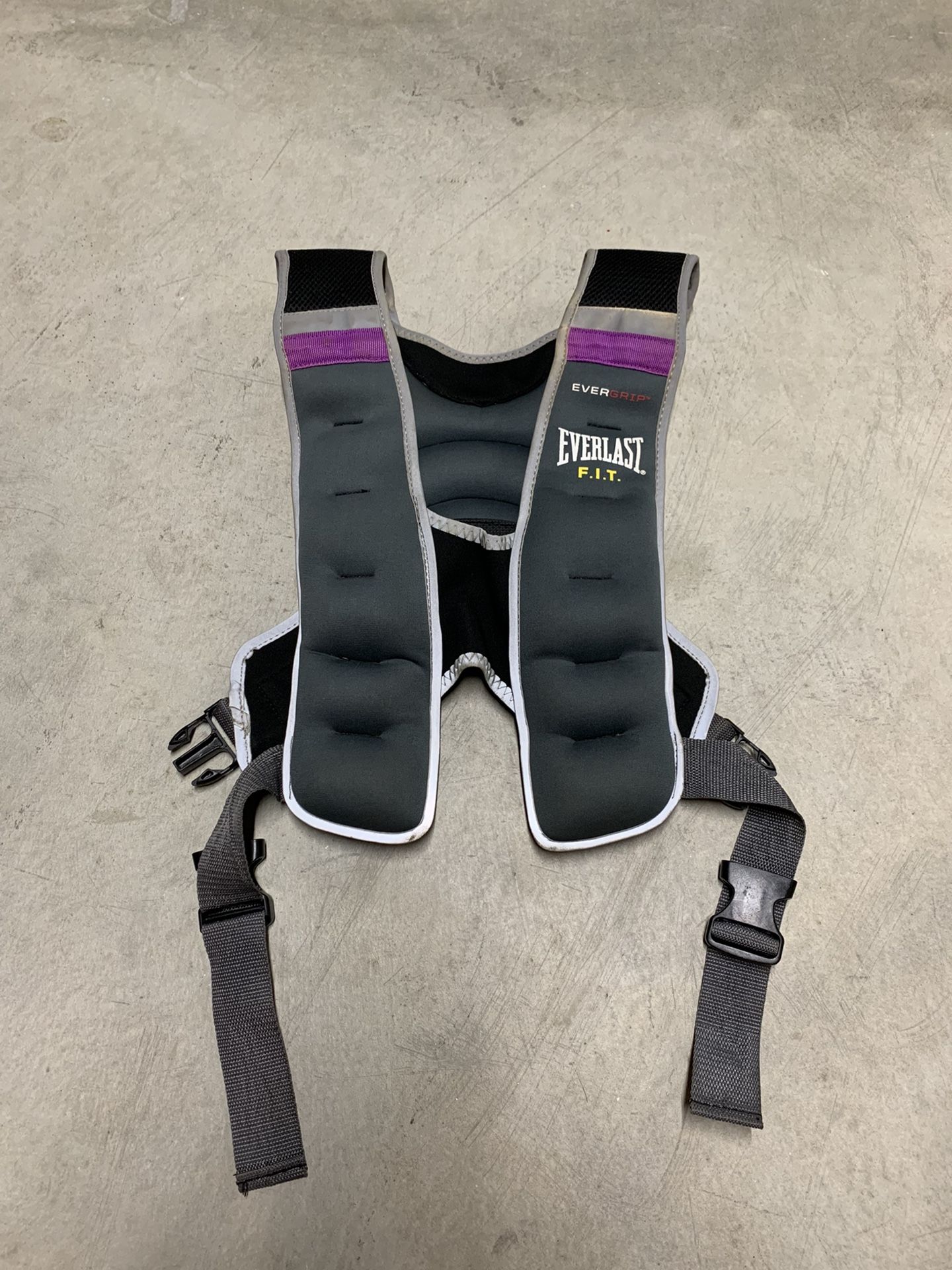 EVERLAST FIT Weighted Training Vest 10 LB Pounds EVERGRIP