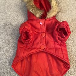 Pet Red Coat Size:S