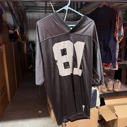 Tim Brown Oakland Raiders Reebok Jersey Black Large vintage 90s