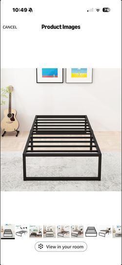 Twin metal bed frame