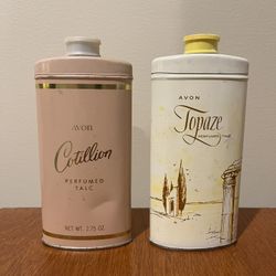 Collectible Vintage Avon Perfume Talc Bottles