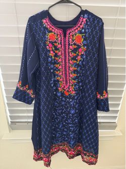 Women large size embroidered 2 pieces