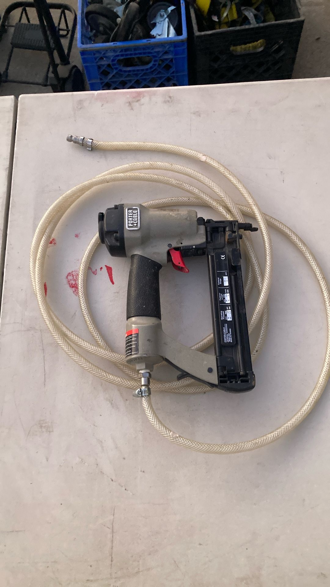 Cleaning Out garage! Porter-Cable 18-gauge brad nailer