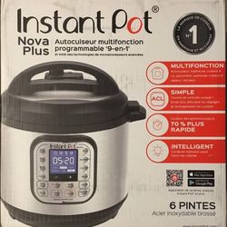 New Instant Pot Nova Plus 9-in-1 6QT Multicooker