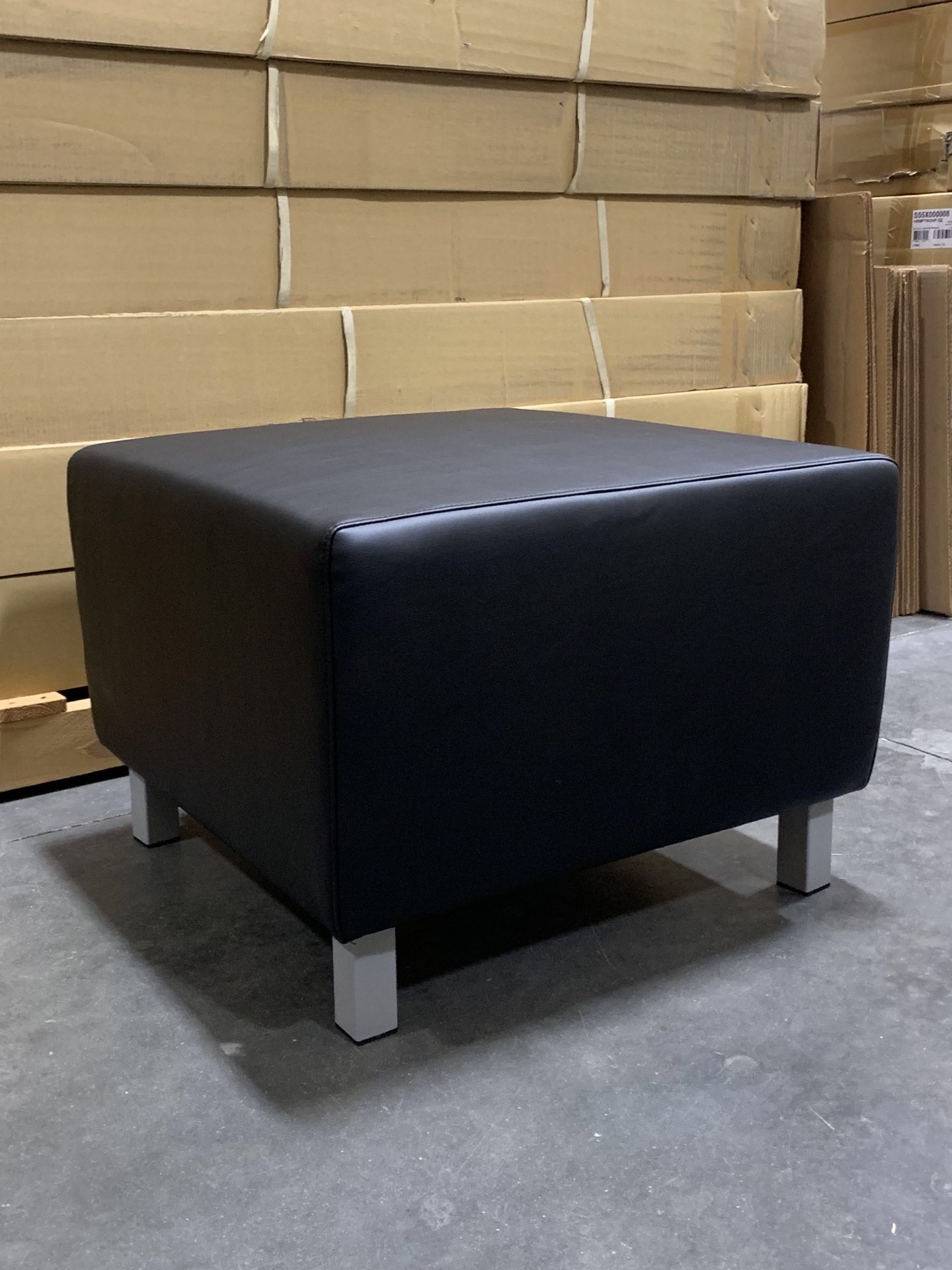 NEW Black Ottoman Chair