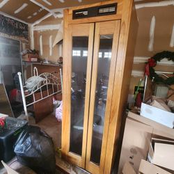 1952 VINTAGE OAK PHONE BOOTH