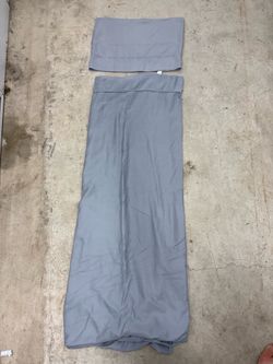 Lite Blue  Solid Sheet Set Queen 2-Piece Duo One Flat Sheet One Pillowcase